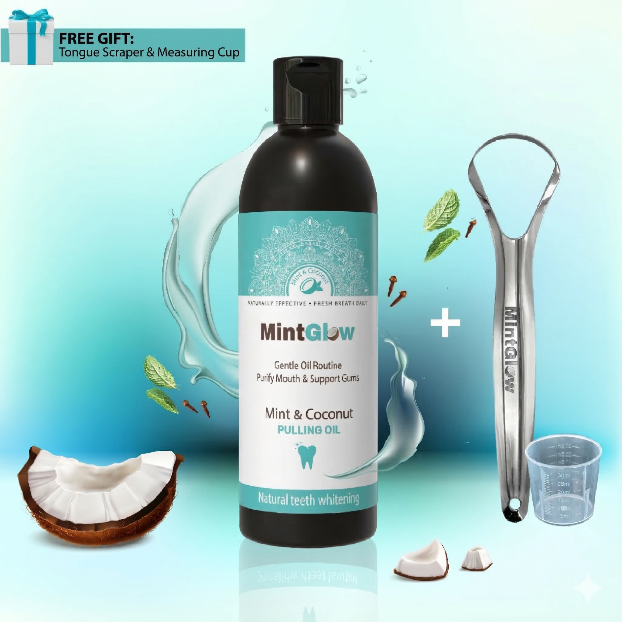 Natural oil mouth pulling