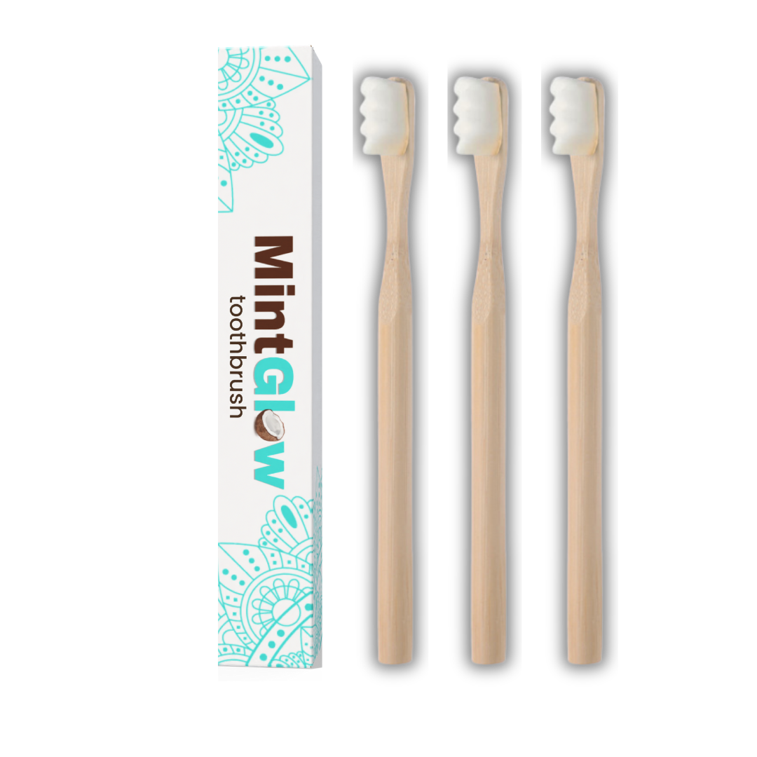 Set of 3 ultra-soft bamboo brushes